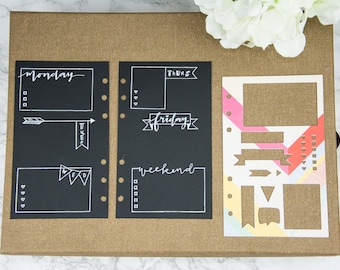 Planner Stencil 2A:  Personalized Planner Size