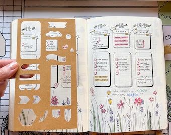 Planner Stencil 3:  A5 Size