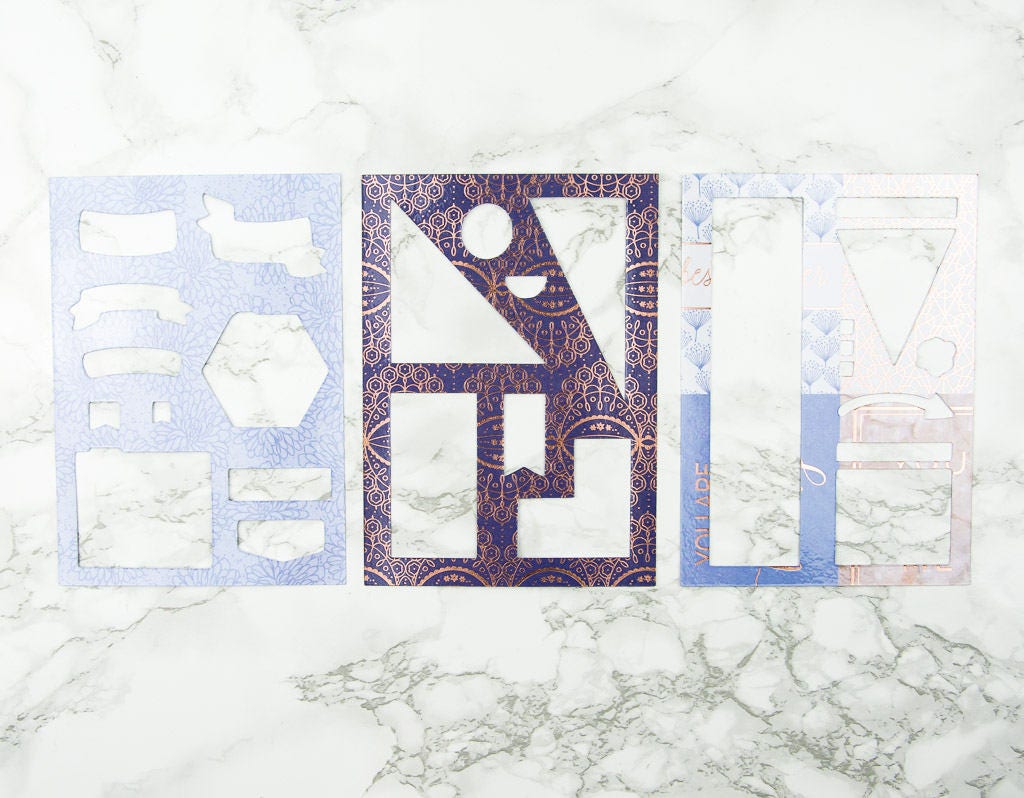 Set of 3 Planner Stencils Type B