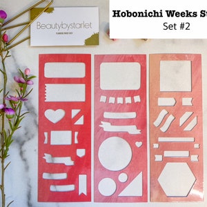 Hobonichi Weeks Stencil Bundle 2