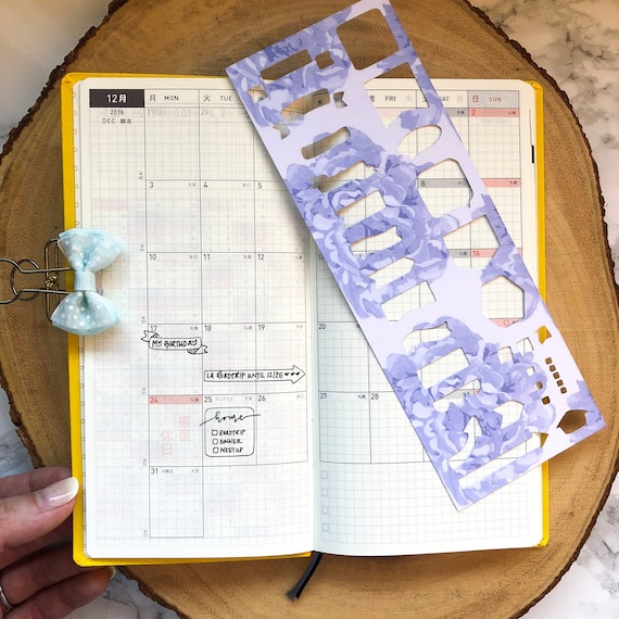 Hobonichi Techo Accessories Hobonichi Stencil - Schedule : Office Products  