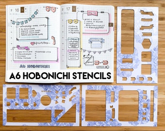 A6 Hobonichi Original Stencil BUNDLE [set of 3]
