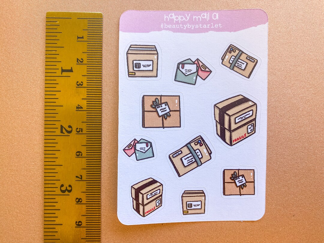 Happy Mail Stickers Etsy