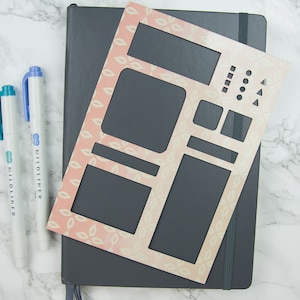 Minimalistische Planer Schablone 2: A5 Schablonengröße