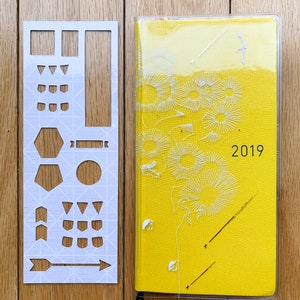 Hobonichi Weeks Banner Stencil