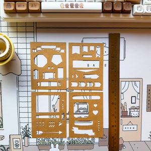 ミニプランナーステンシル4個セット