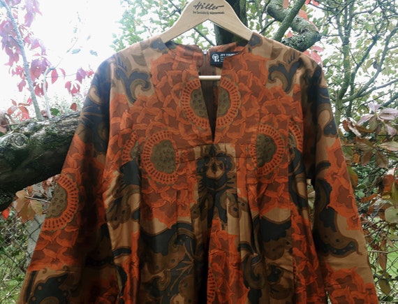 Vintage Jim Thompson Thai Silk Kaftan Dress Size S