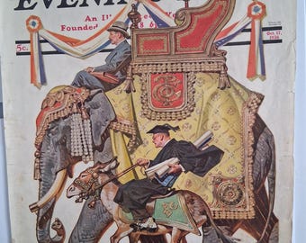 Saturday Evening Post October 17, 1936 J.C. Leyendecker Cover ONLY