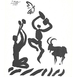 1958 " GOAT DANCE" Postcard France - Unused