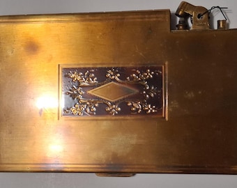 Ronson Ultracase gold and tortoise  lighter case