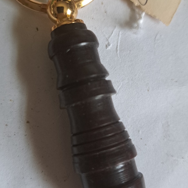 Handmade exotic wood "COCOBOLO" keyring