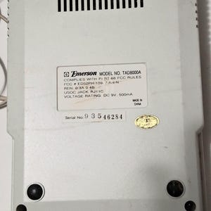 Emerson TAD 8100A telephone Answering Machine with microcassette tape image 7