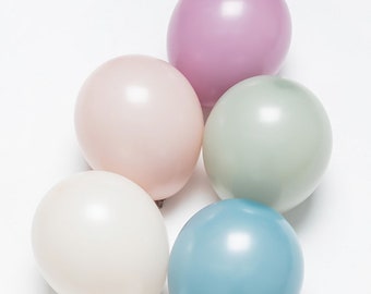 Pastel Dusk Latexballons 11 Zoll 10er Pack Ballons/Dämmerblau/Dusk Lauren Green/Dusk Cream/Dusk Lavender/Dusk Rose/Verlobungsfeier