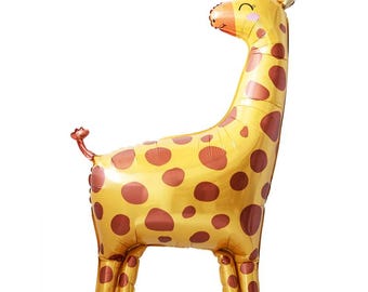 41" Giraffe Foil Balloon: Jungle Safari Party Decoration