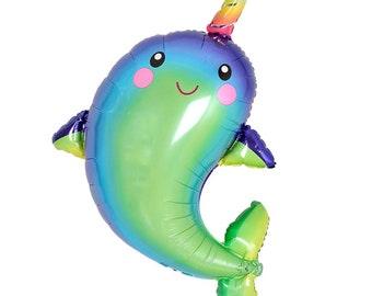 Narwalballon 39 inch folieballon Verjaardagsfeestje