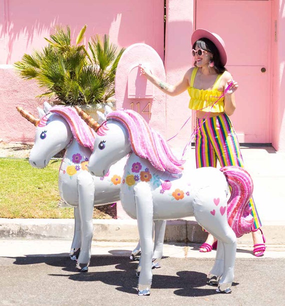 Unicorn Foil Balloon One 46 Inch Air Walker Magical Unicorn - Etsy
