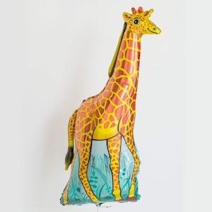 Giraffe Balloon-47&quot; Foil Balloon-Safari Animal Balloons -Jungle animal-Jungle Party &quot;Same Day Shipping Monday-Saturday&quot;