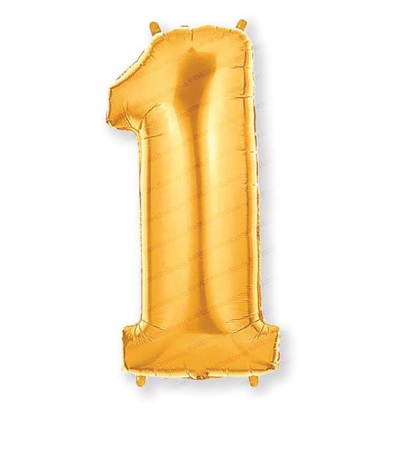 Number 1 foil balloon deals