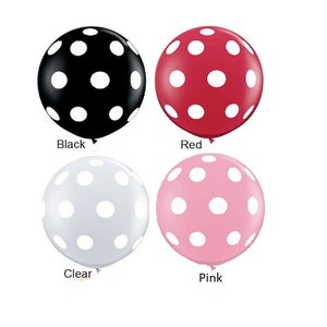 36 Inch Polka Dot Balloon: Large Latex Party Decor