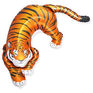 Wild Tiger Balloon, 42" Foil Balloon, Safari Animal Balloons, Jungle animal,Jungle Party, Wild Jungle,