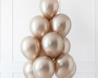 Reflex Champagne Latex Balloons: 11" Party Decor
