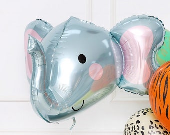 34" Elephant Head Balloon: Safari Party Decoration
