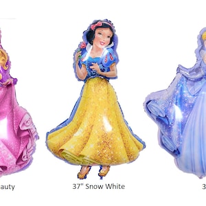 Princess Foil Balloons: Sleeping Beauty, Snow White, Cinderella (Licensed)