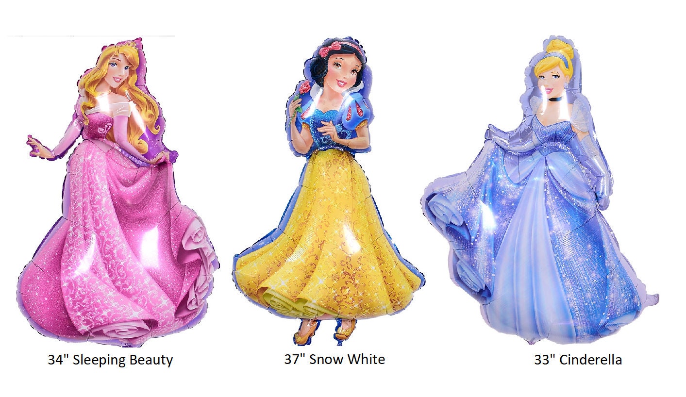 Disney Princess Balloon, Princess Party Decor, Birthday Balloons, Sleeping Beauty, Cinderella, Snow White, Fairytale Birthday, Girl's Party