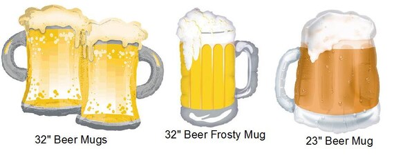 Beer Mug Foil Balloon Birthday Wedding Party Decor Prop Etsy