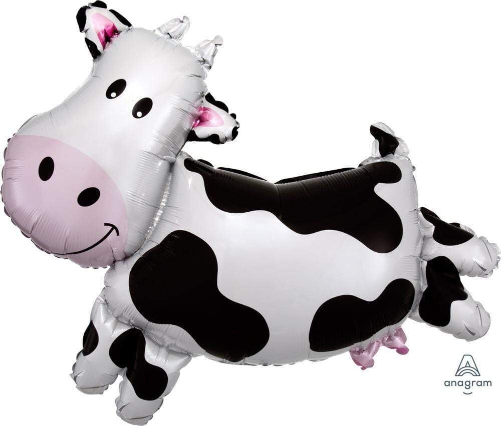 ballon géant tête de vache animaux de la ferme à gonfler hélium