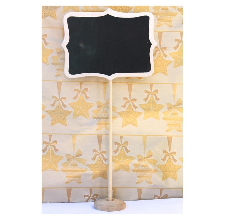 10 Natural Large Chalkboard Stands Wedding Table Numbers Same Day Shipping