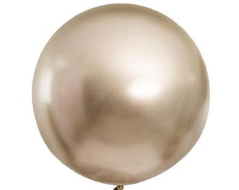 Champagne Latex Balloon, 24" Party Decoration