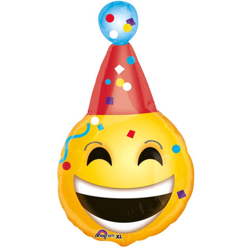 CLEARANCE 18 Emoji Foil Balloon 18 inch Foil Balloon Birthday Wedding Party Decor prop Same Day Shipping