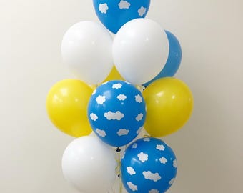 Cloud Balloons: Party Decorations, Baby Shower, Set of 10 Balloons