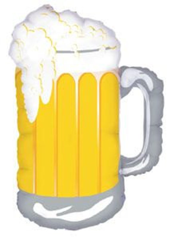 Beer Frosty Mug Balloon 32 Inch Foil Balloon Birthday Wedding Etsy