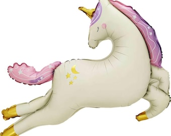 38" Jumping Unicorn Balloon,Party Unicorn Birthday (Air Fill Only)