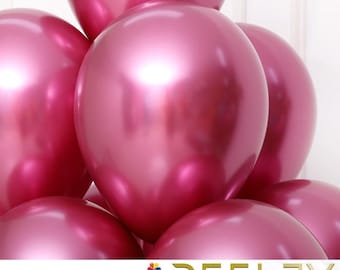Reflex Fuchsia Latex Balloons: 11" Party Decor