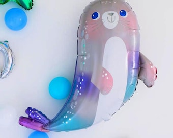 30" Baby Seal Foil Balloon: Under the Sea Party Decor