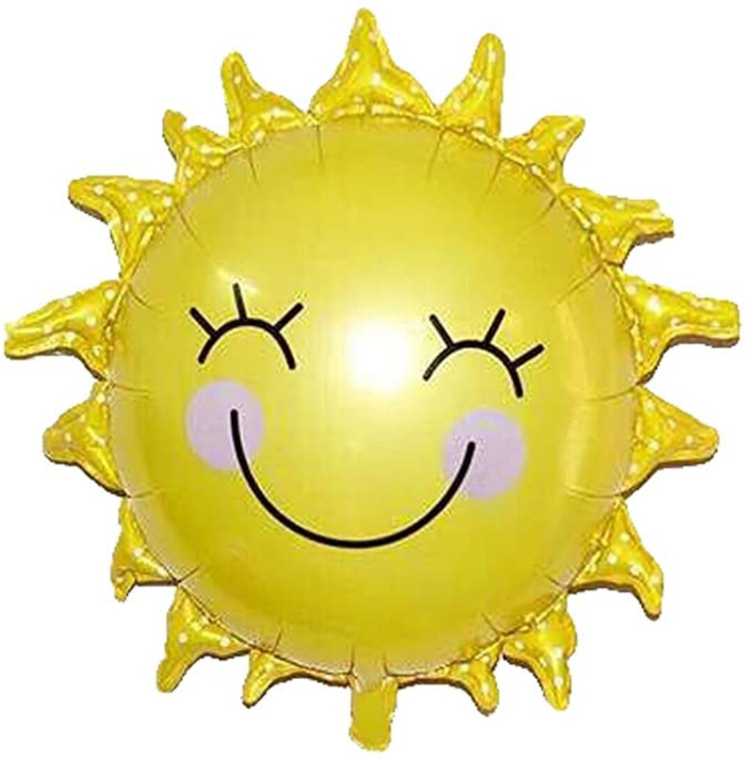 25 Sunshine Sun Foil Mylar Balloon Birthday Party - Etsy