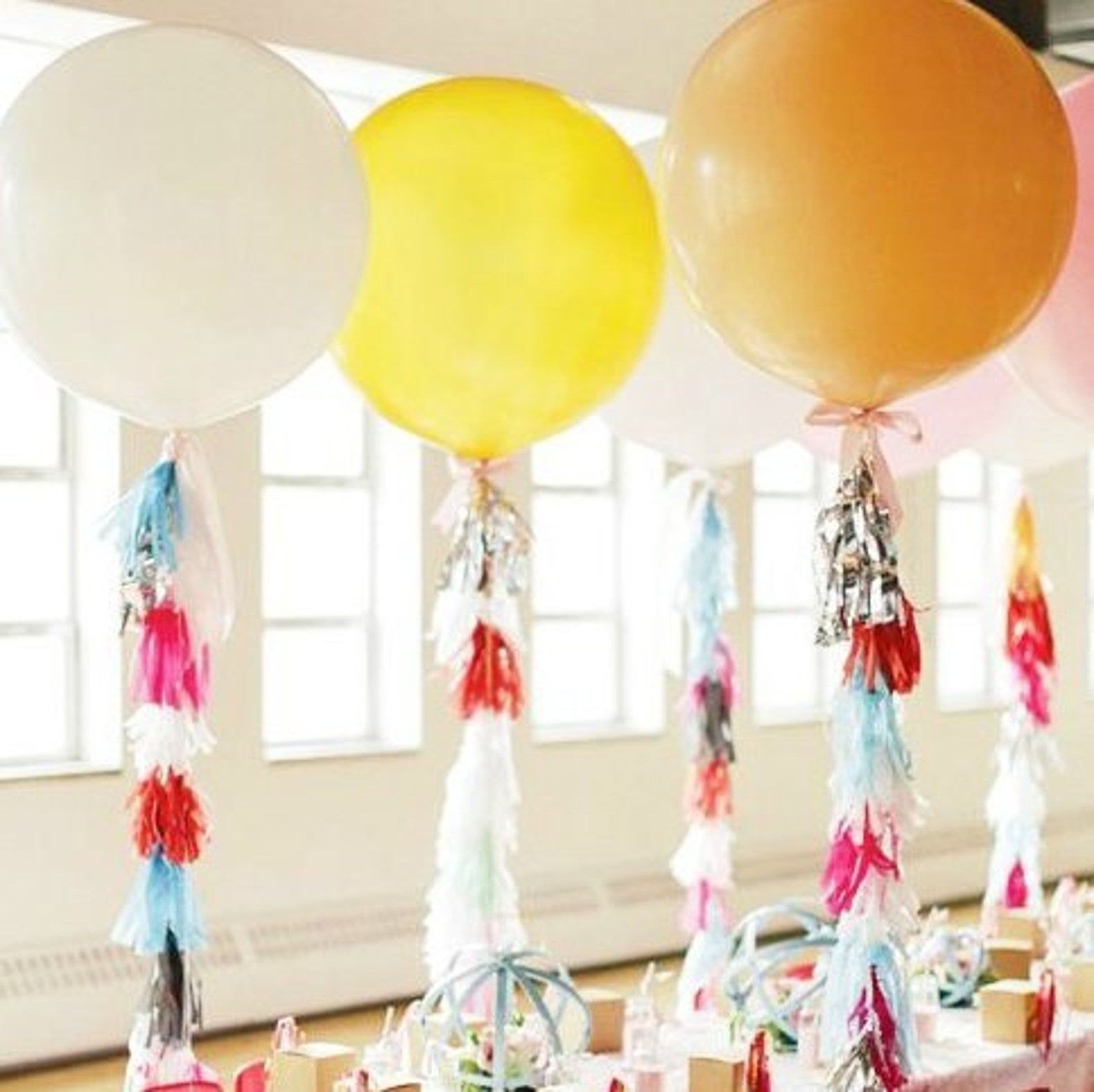 Tissue Paper Tassel Garlands 5 Hot Pink Tassel Garlands DIY Etsy