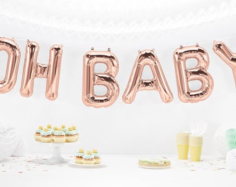 Baby Balloon, Gender Reveal Balloons, Oh baby balloon banner, Baby Shower, Baby Shower Decor