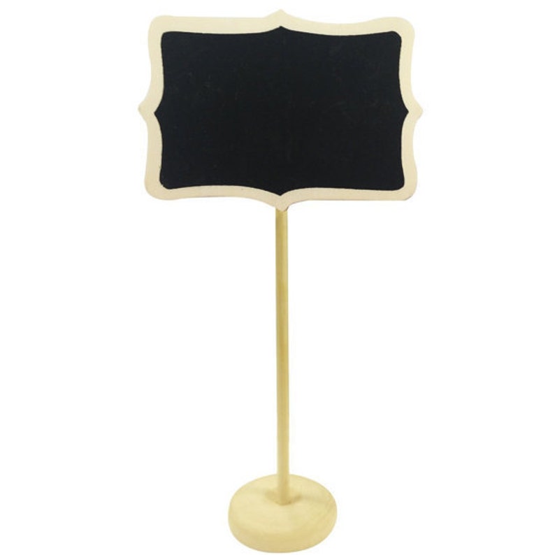 10 Natural Large Chalkboard Stands Wedding Table Numbers Same Day Shipping