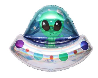 Alien Spaceship Balloon: 28" UFO Outer Space Party Decor