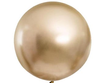 24" Reflex Gold Latex Balloon, Party Decor