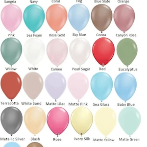 Mini 5 inch Balloons Set of 10 Balloons Choose your Color  Air Filled Balloons Wedding  Party Decor prop &quot;Same Day Shipping&quot;