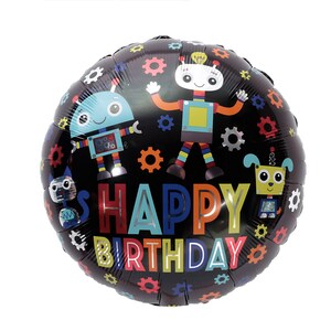 Robot Foil Balloons, Set of 3 Balloons, Two 18 and one 29 Balloons, Birthday Party, Robot Decoration, Robotics Party, image 5