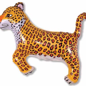 Leopard Balloon -36&quot; Foil Balloon-Safari Animal Balloons- Jungle animal-Jungle Party.