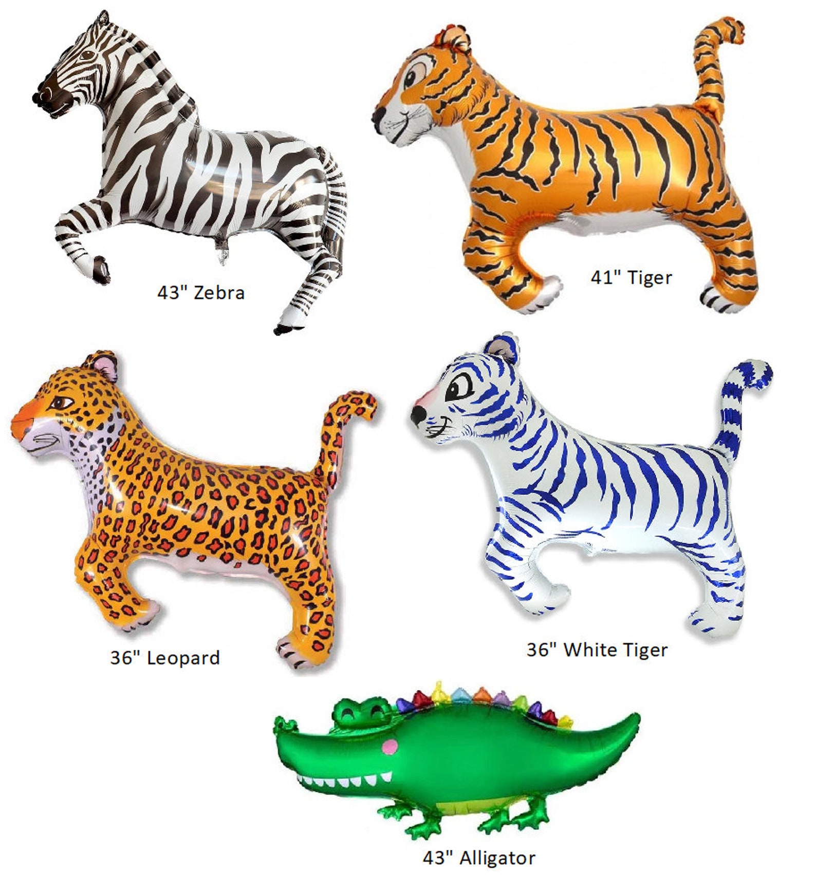 Zebra Balloon 43 Foil Balloon Birthday Party Decor Prop Etsy