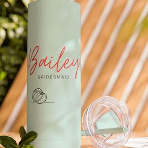 Personalisierter Brautjungfer Becher: Personalisiertes Hochzeitsgeschenk