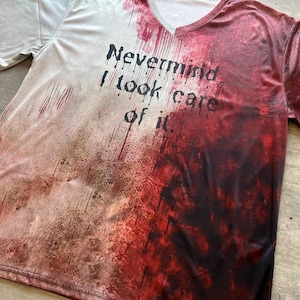 Bloody Shirt Personalized Shirt Funny T-Shirt Problem Solved Shirt Custom Shirts Gag Gift Costume Tee Funny Party Shirt